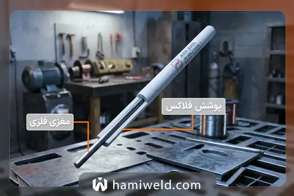 ساختار الکترود جوشکاری