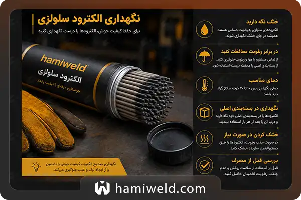 نگهداری الکترود سلولزی